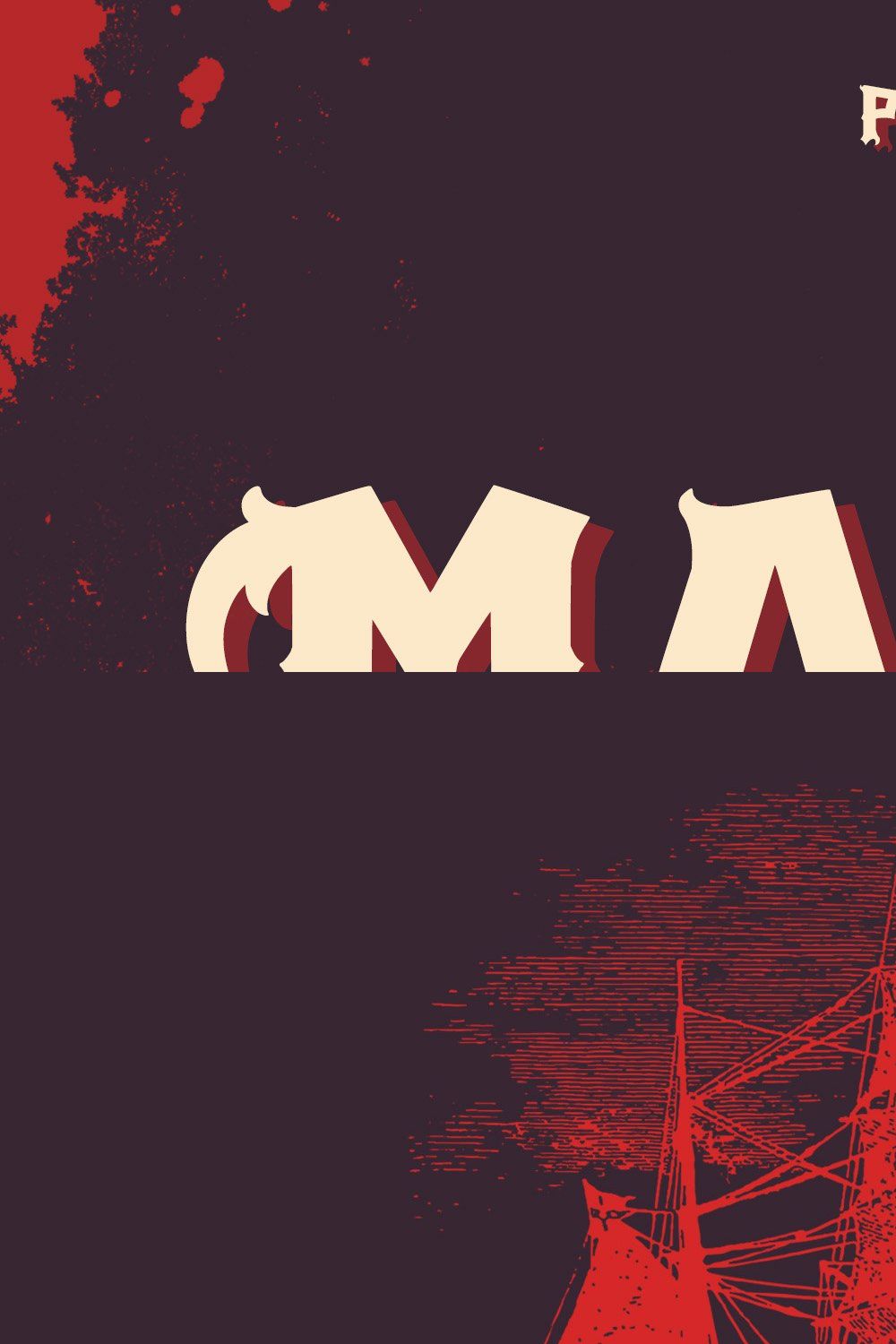 Magma - Blackletter Font pinterest preview image.