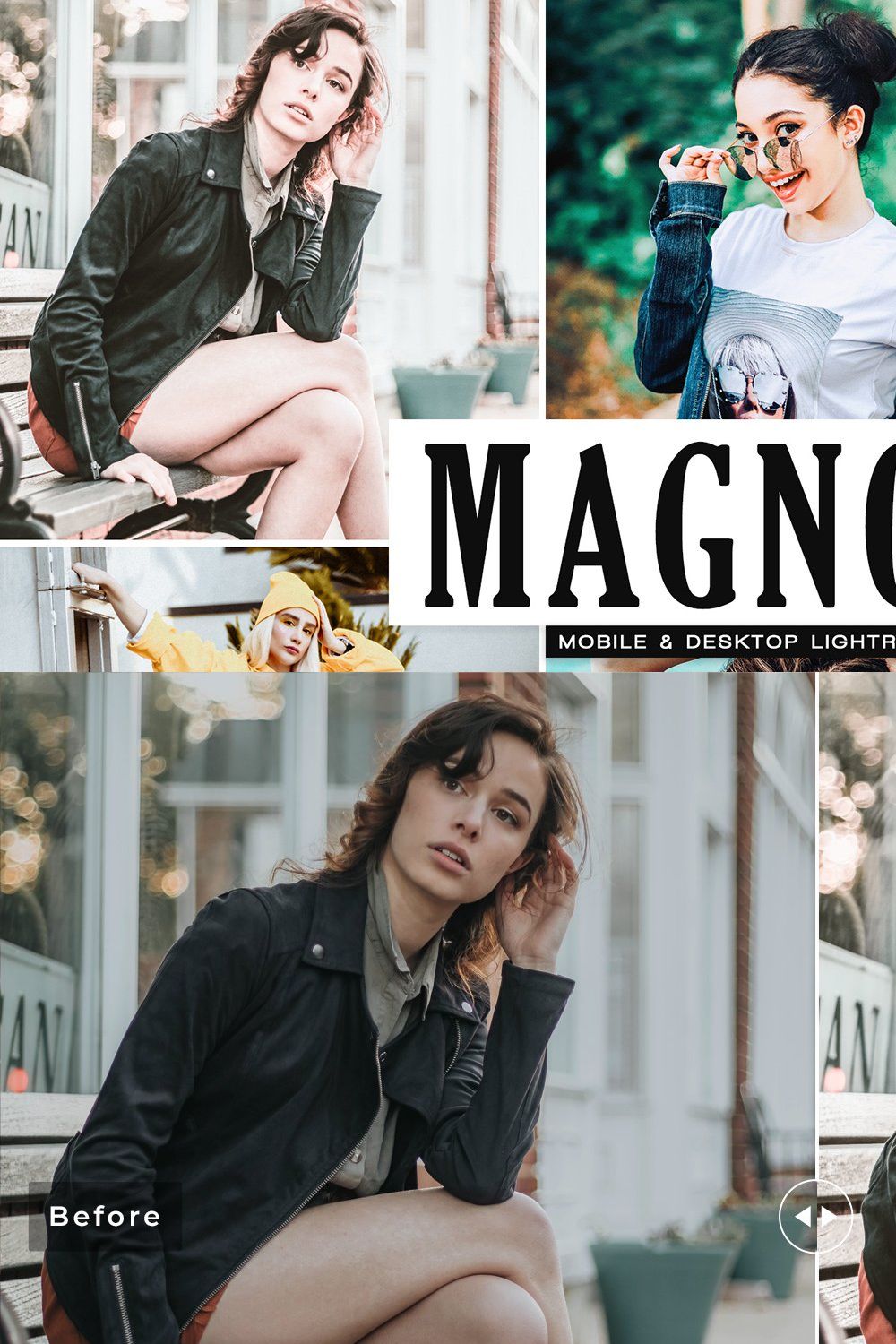 Magnolia Lightroom Presets Pack pinterest preview image.