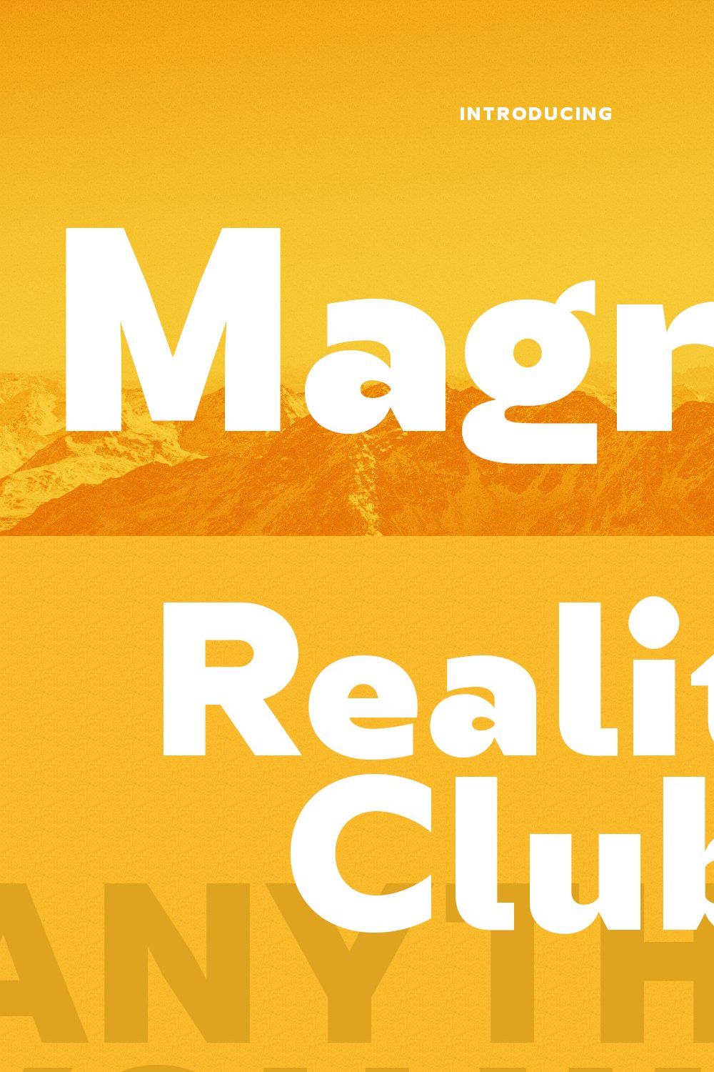 Magret Display Font pinterest preview image.