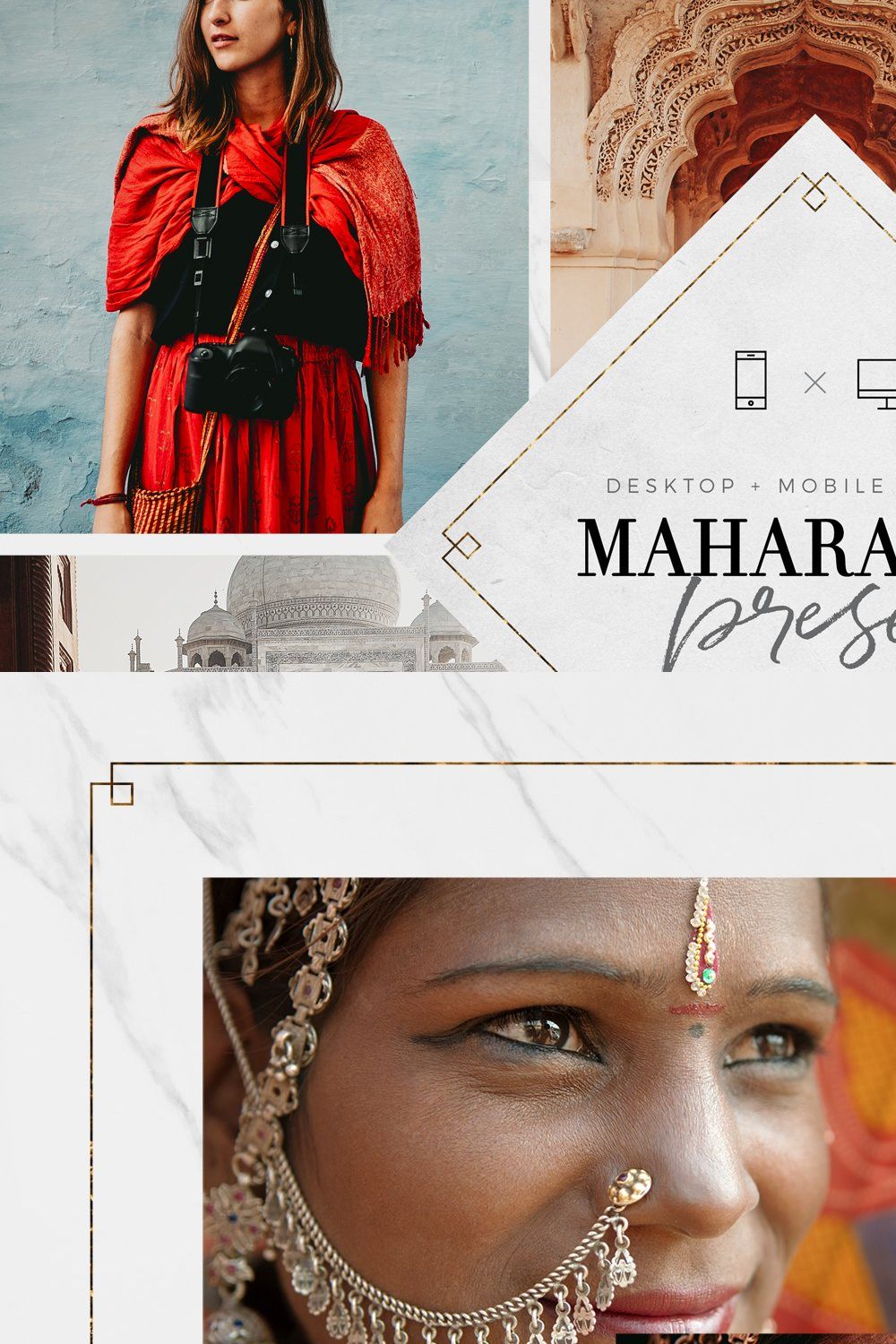 Maharadja Lightroom Presets Bundle pinterest preview image.