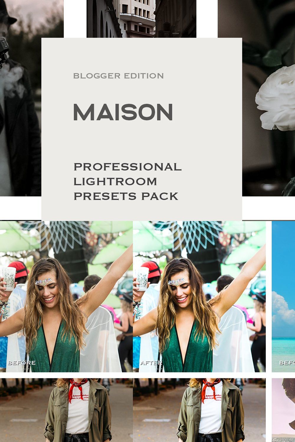 Maison Lightroom Presets Mobile pinterest preview image.