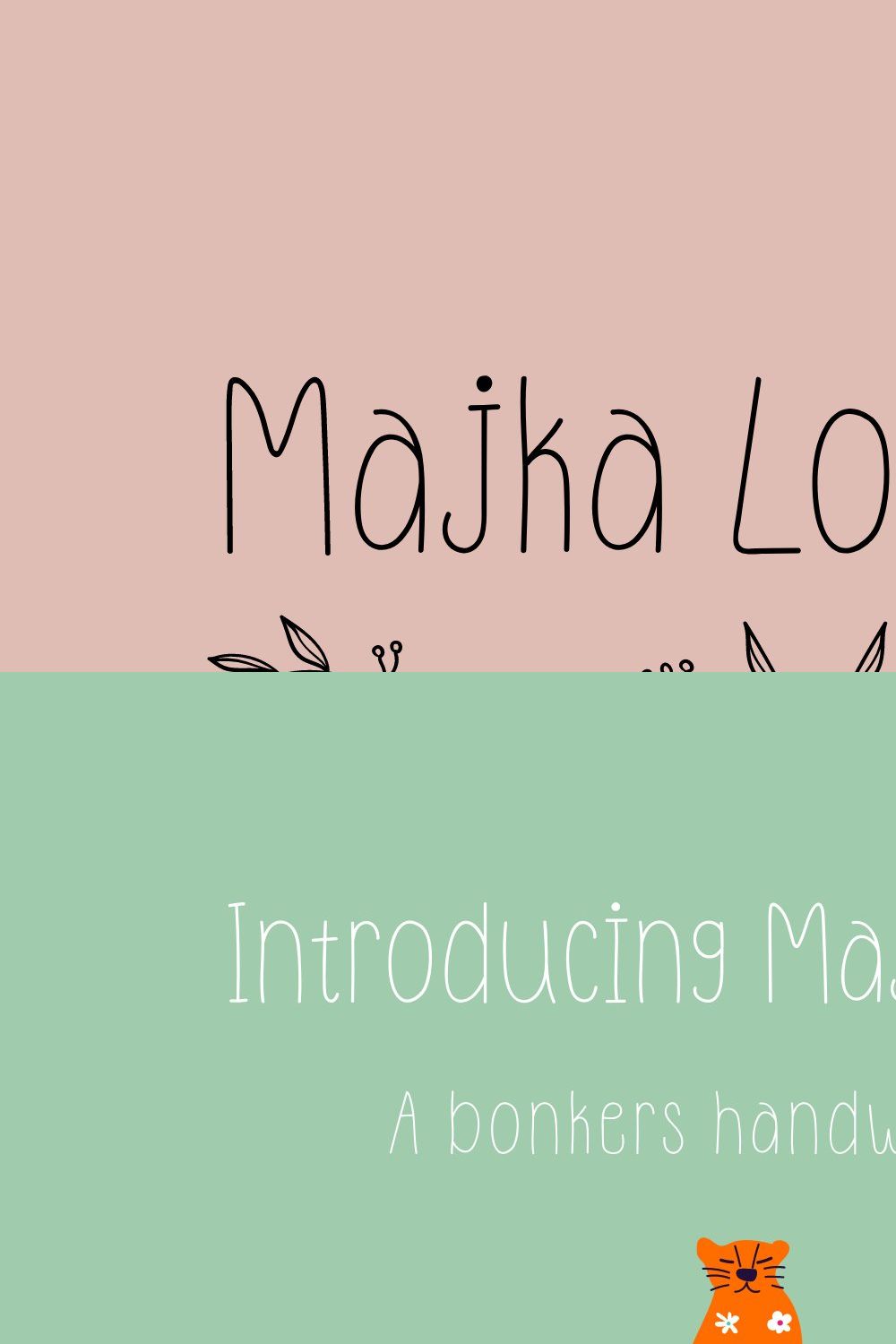 Majka Lollipopis Fun & Quirky Font pinterest preview image.