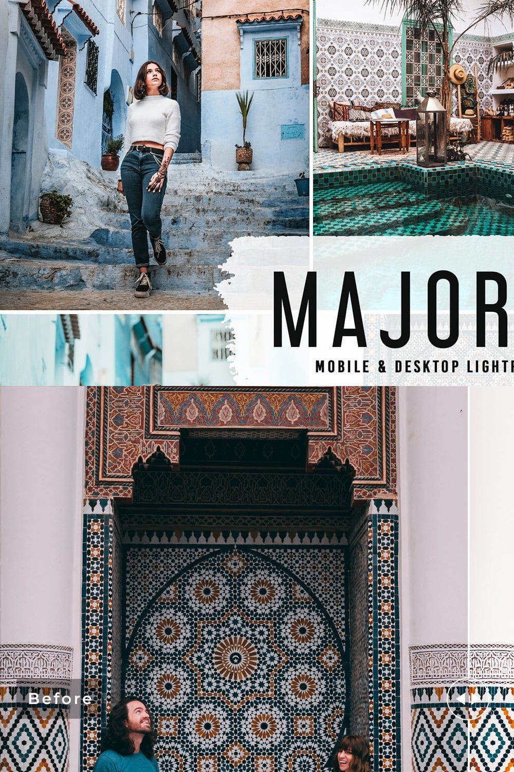 Majorelle Pro Lightroom Presets pinterest preview image.