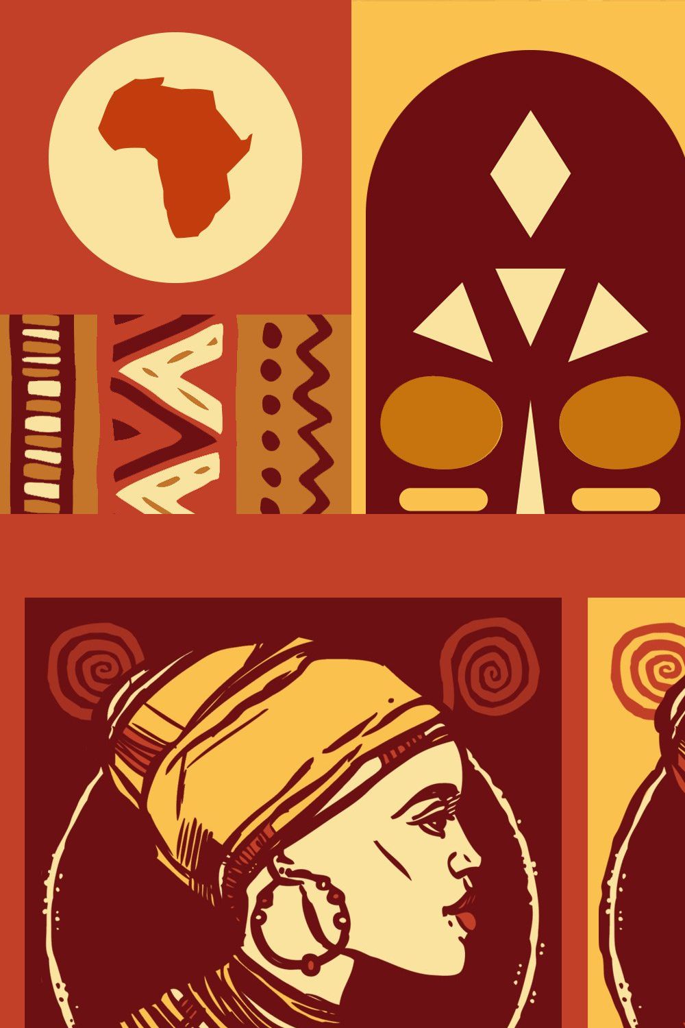 MAKALO - Ethnic Tribal Fonts pinterest preview image.