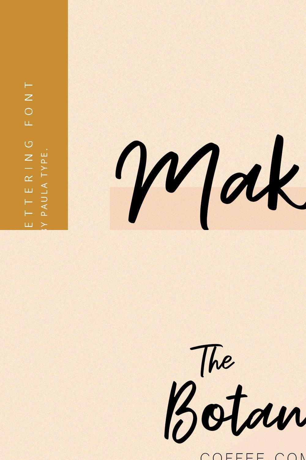 Makayla | Handwritten Font pinterest preview image.