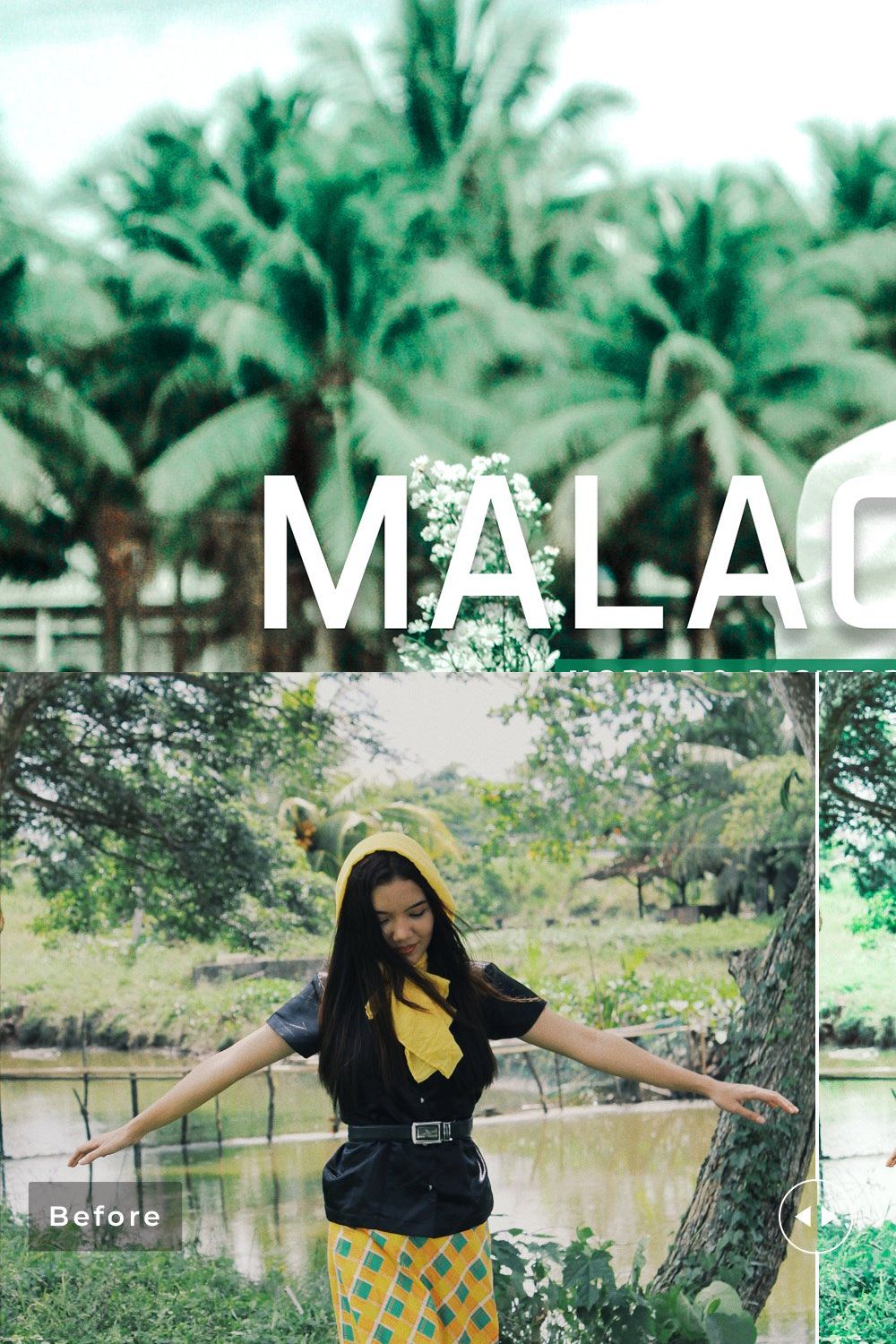 Malachite Pro Lightroom Presets pinterest preview image.