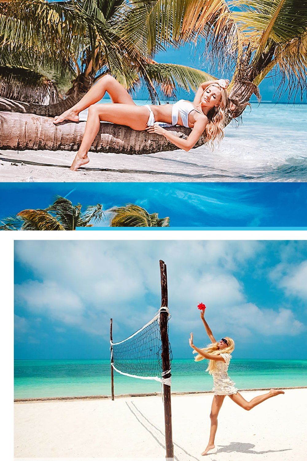 Maldives Presets, Photoshop actions pinterest preview image.