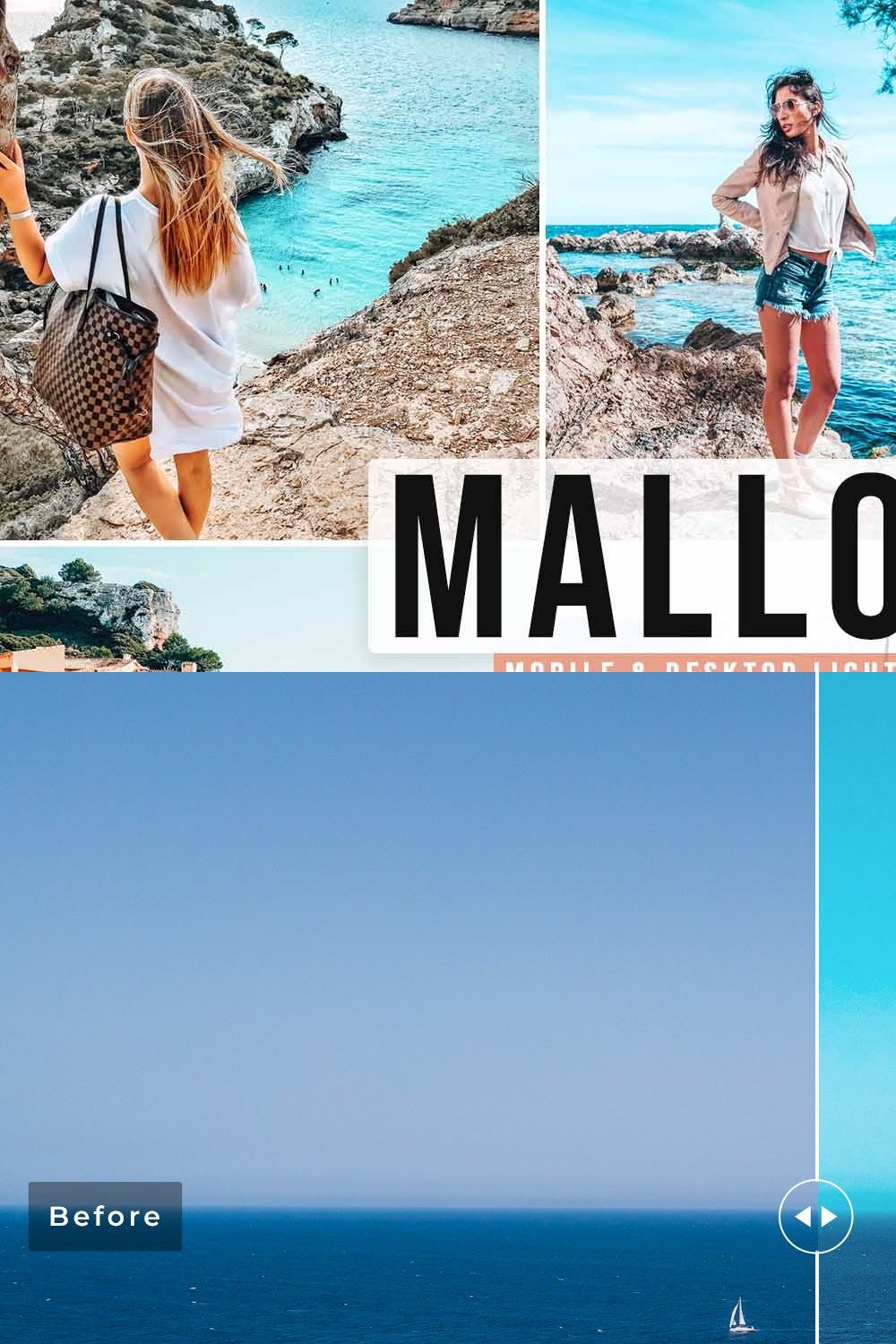 Mallorca Pro Lightroom Presets pinterest preview image.