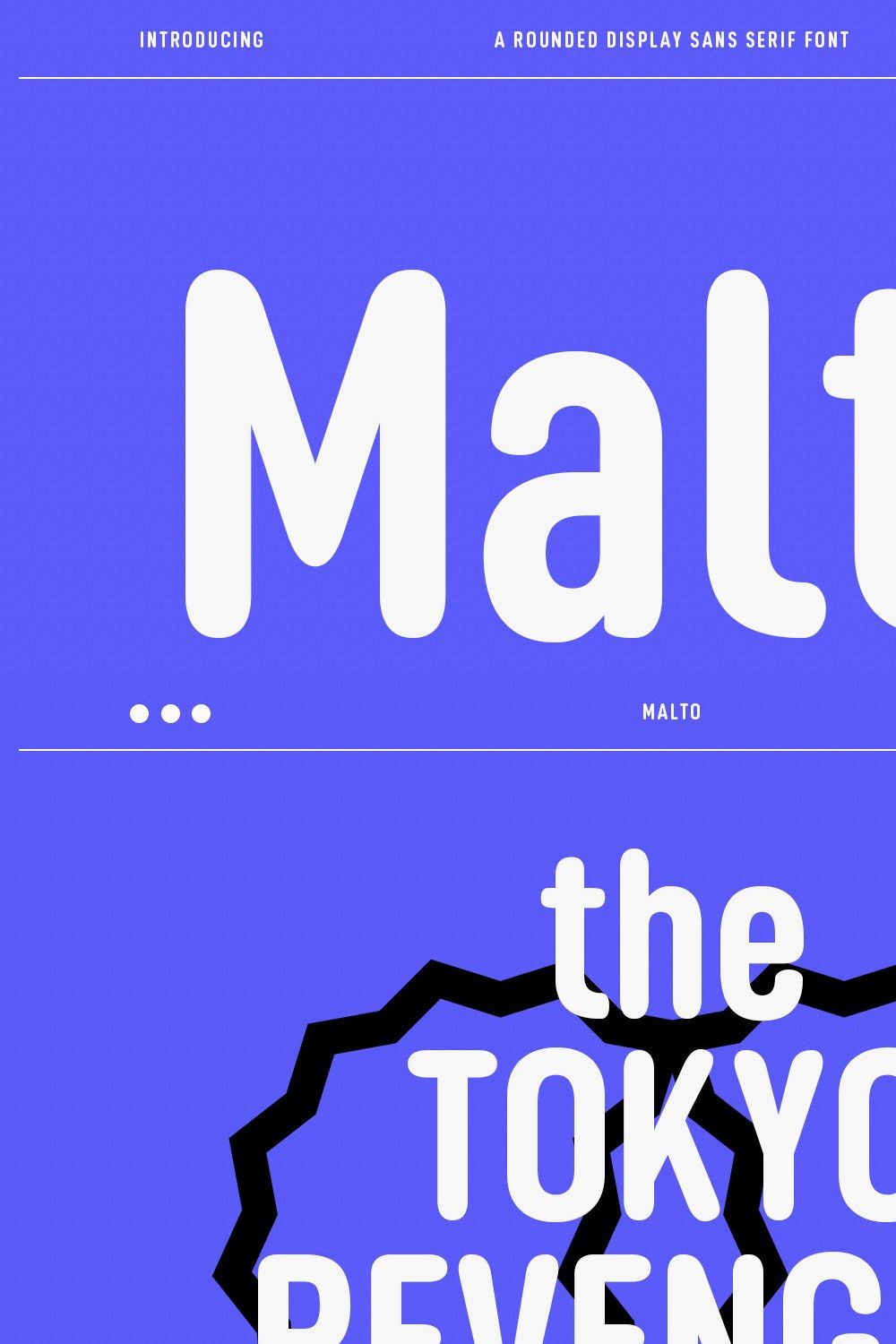 Malto Display Sans pinterest preview image.