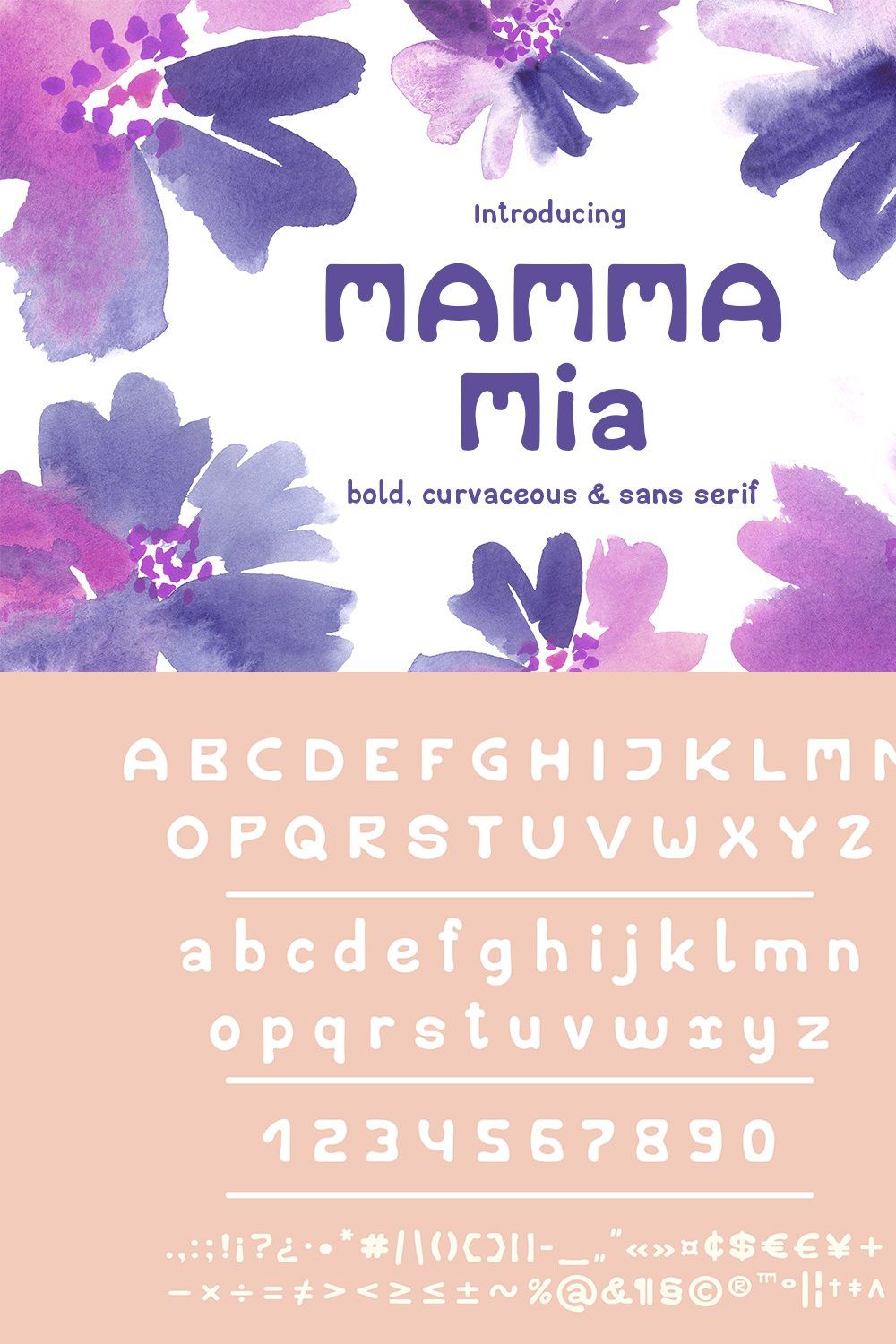 Mamma Mia / Fun Display Type pinterest preview image.