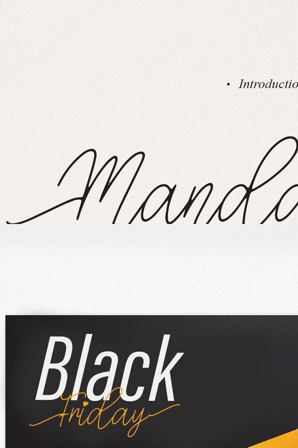 Mandalena | Script Font pinterest preview image.