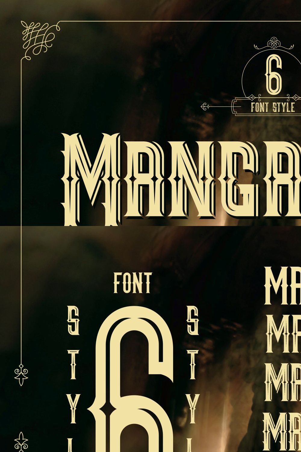 Mangarans | 6 Blackletter Series pinterest preview image.