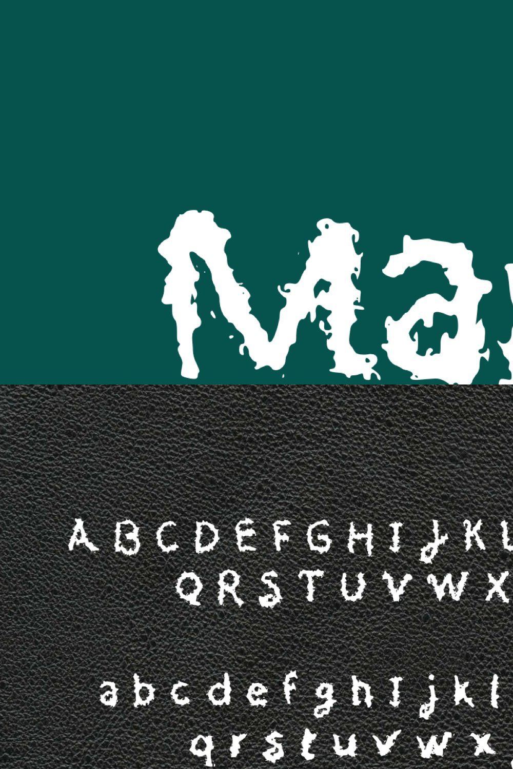 Maple Handwritten Font pinterest preview image.