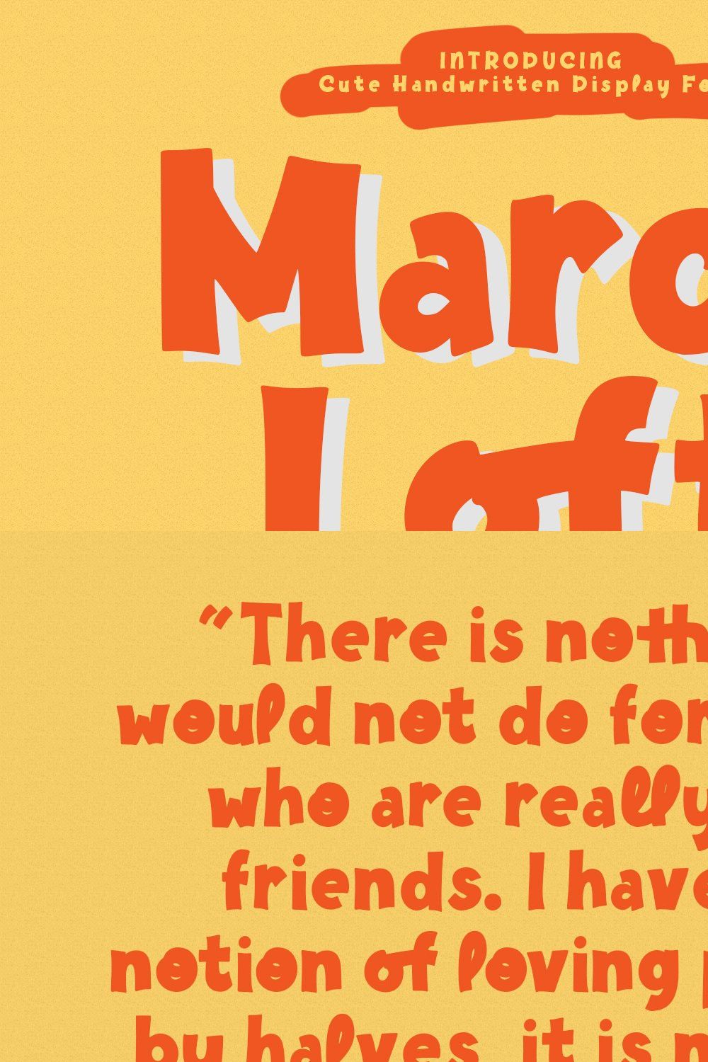 March Loft Handwritten Display Font pinterest preview image.