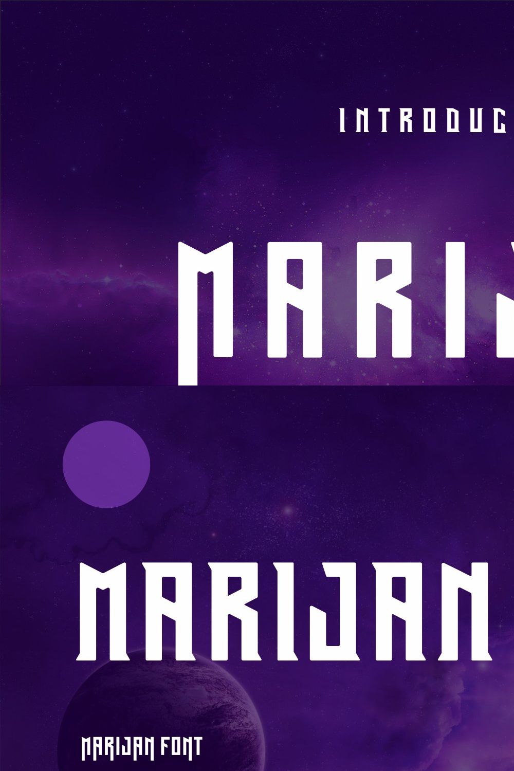 MARIJAN Font pinterest preview image.