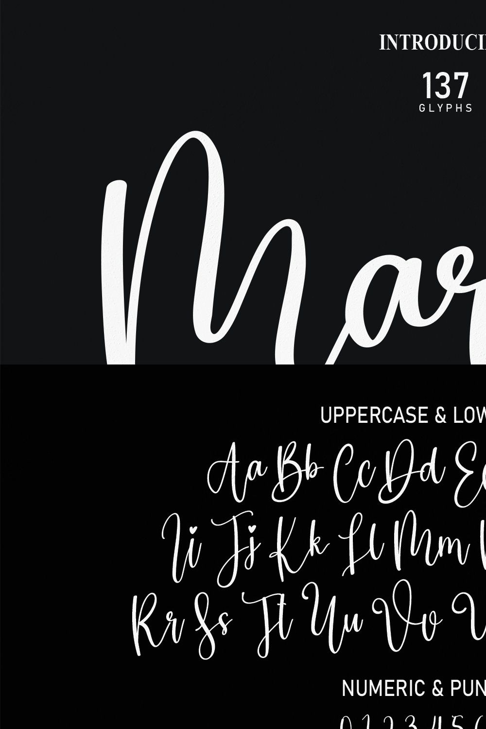 Market | Script Font pinterest preview image.