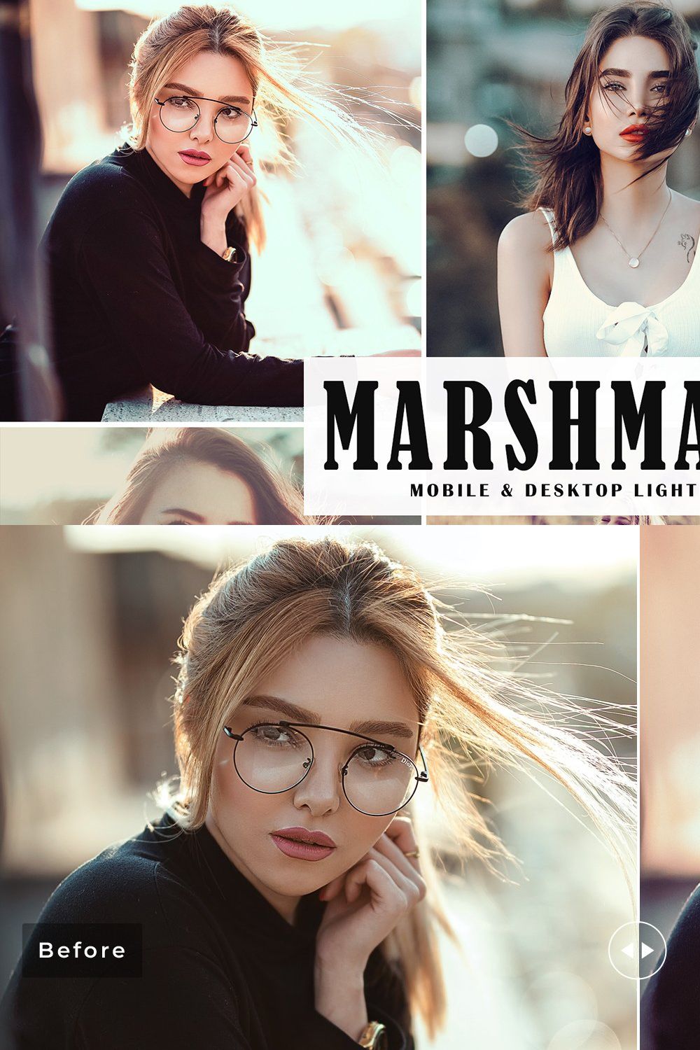 Marshmallow Lightroom Presets Pack pinterest preview image.