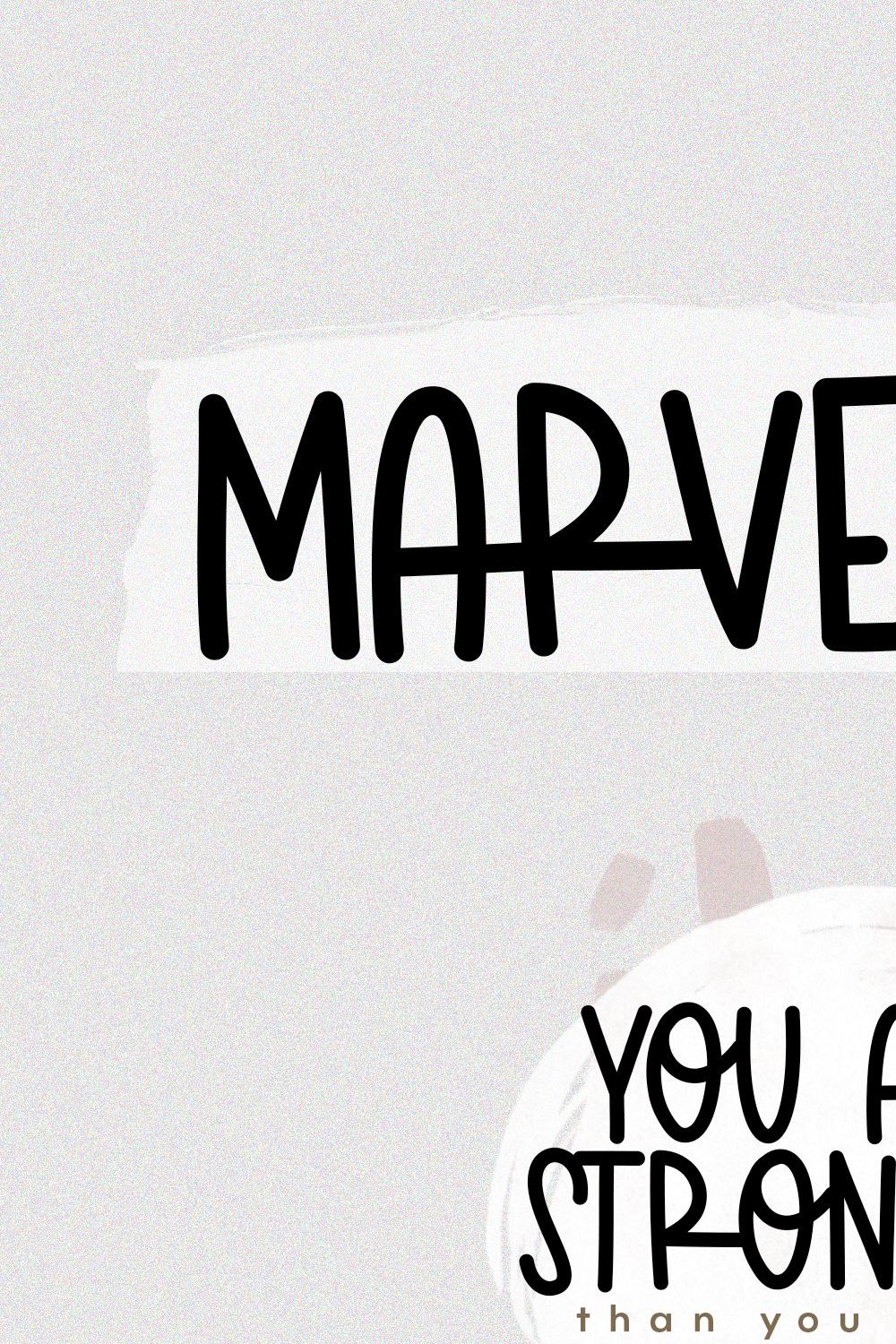 Marvelous - A Handwritten Font pinterest preview image.