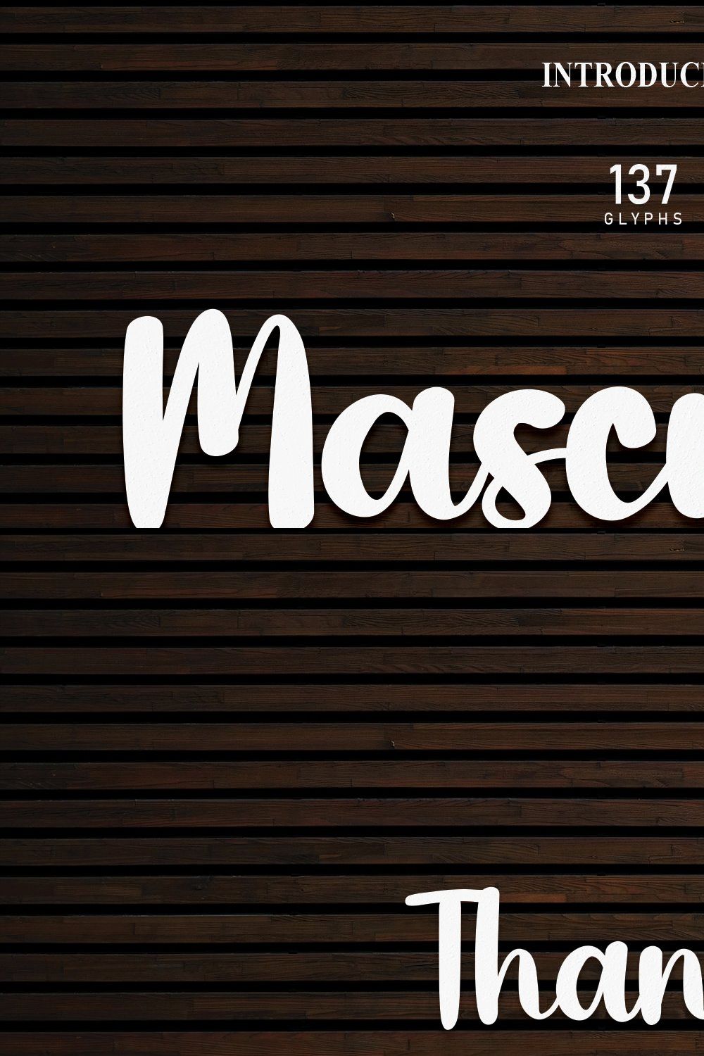 Masculine | Script Font pinterest preview image.