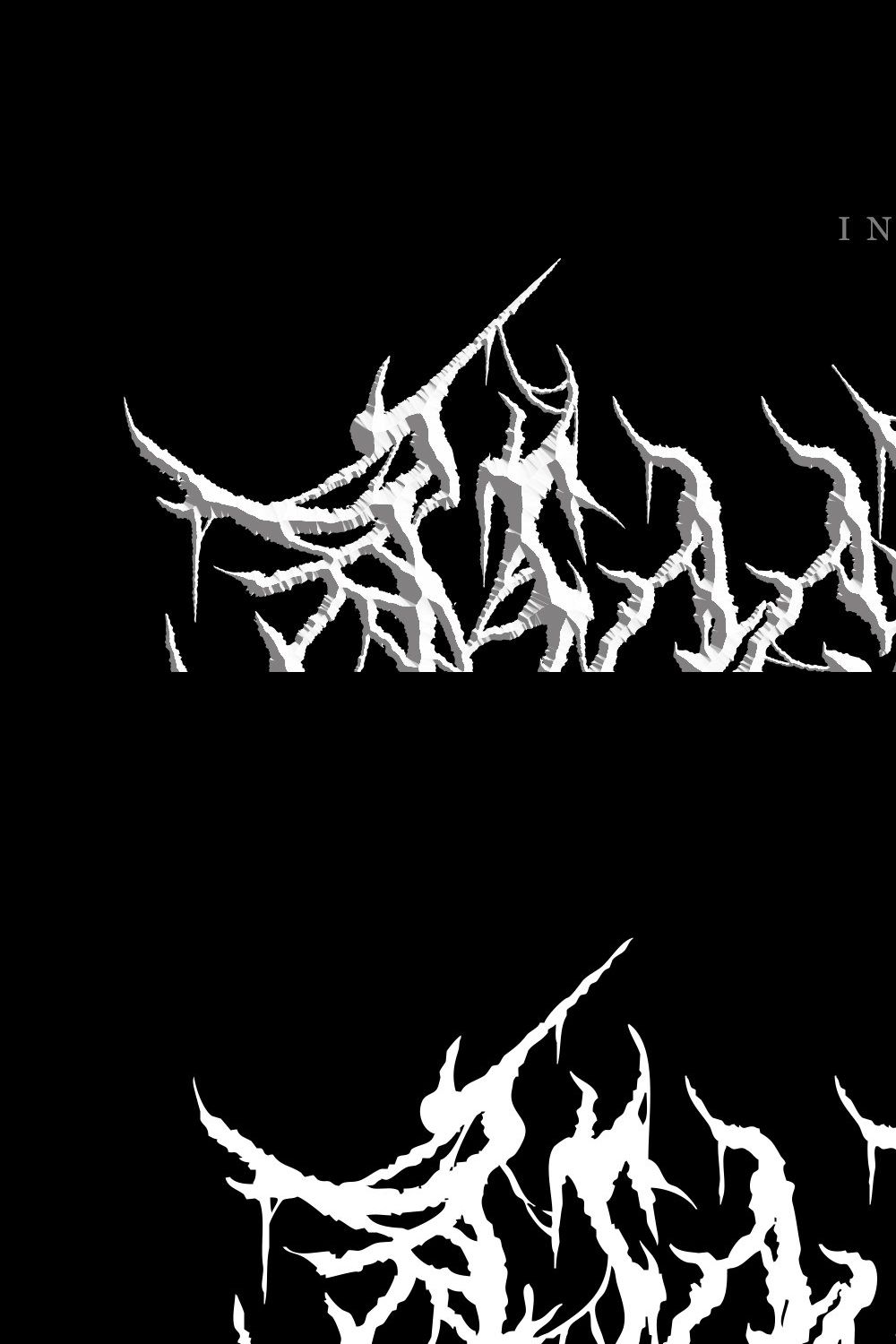 Maskdown | Black Metal Font Vol. 1 pinterest preview image.