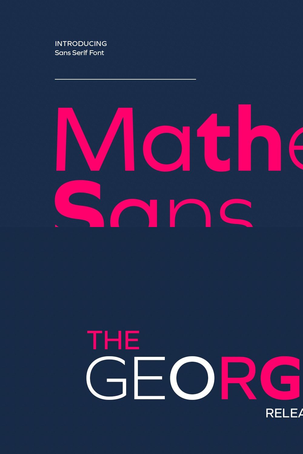 Mathelo Sans Serif pinterest preview image.