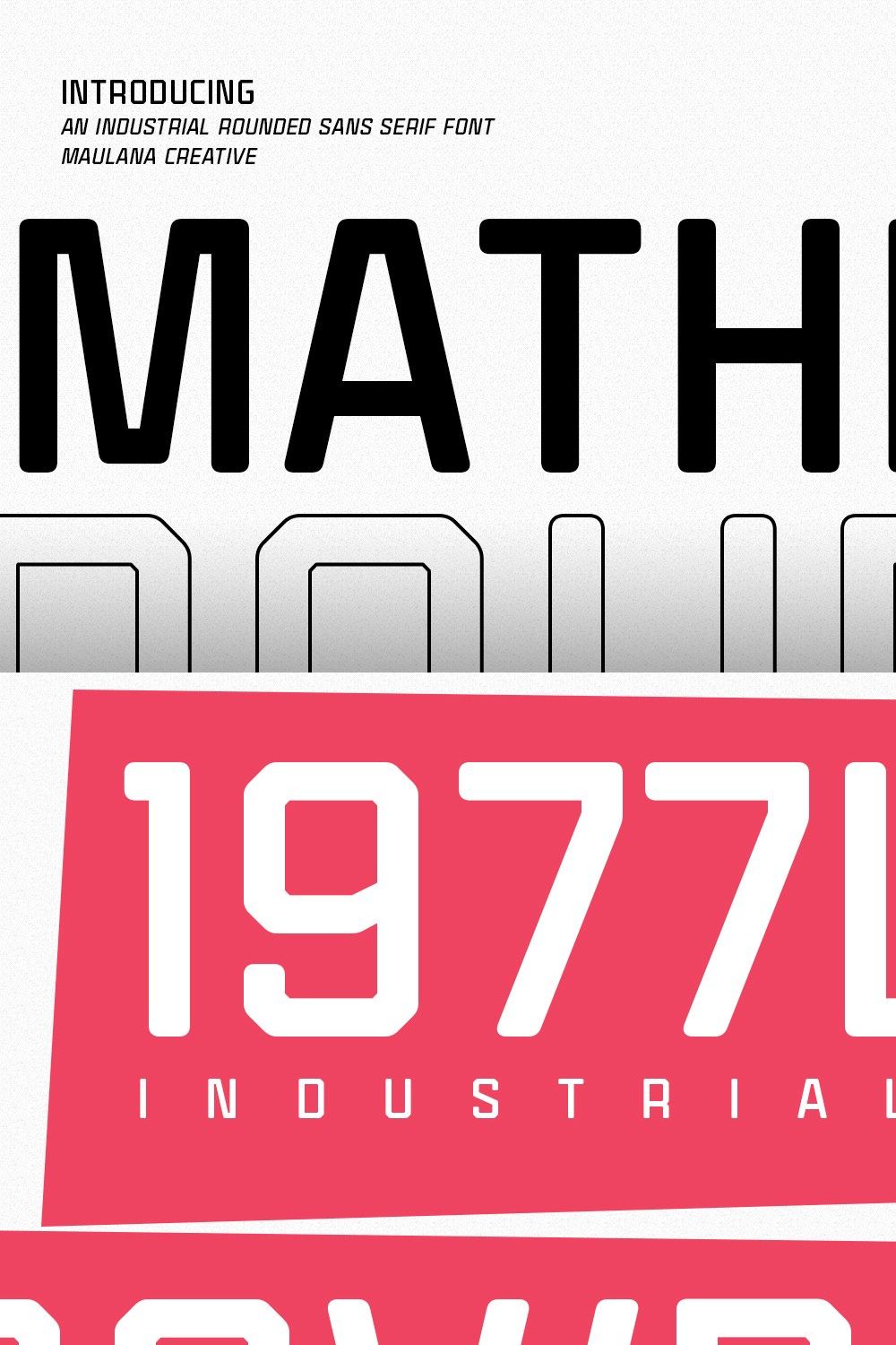 Mathics Round Sans Serif Font pinterest preview image.