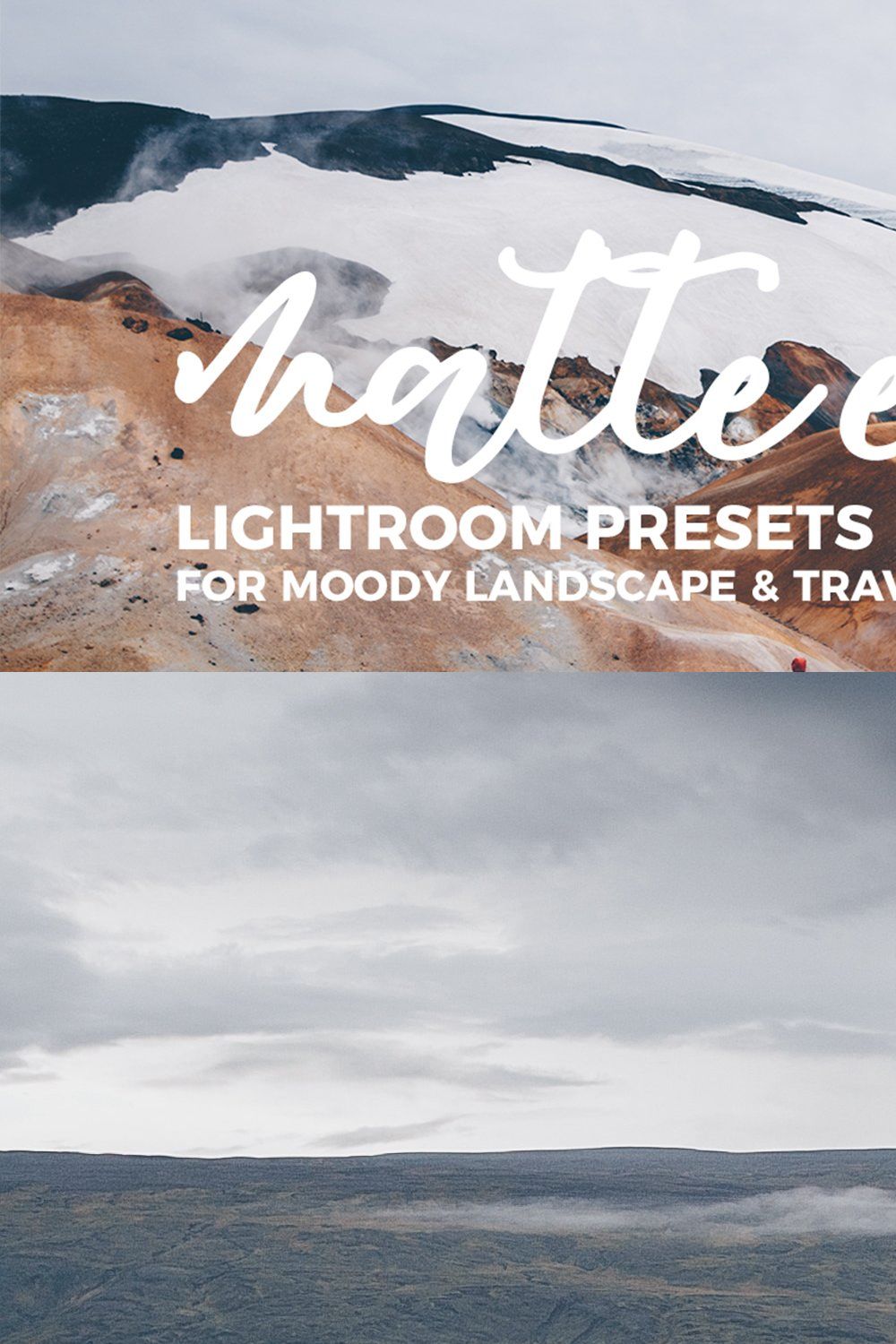 Matte Effect Lightroom Presets pinterest preview image.