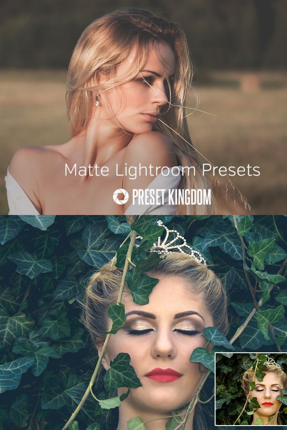 Matte Lightroom Presets pinterest preview image.