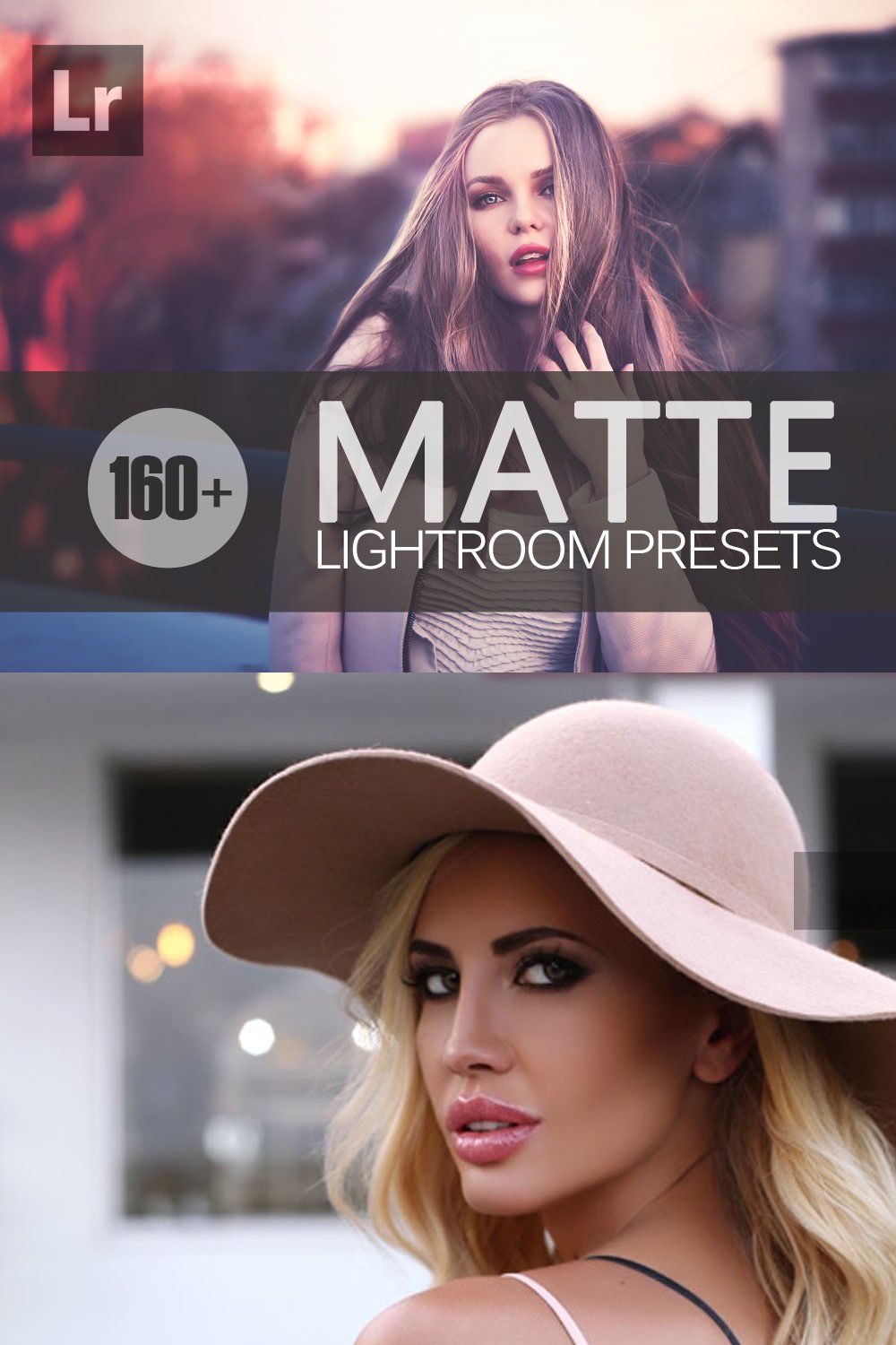 Matte Lightroom Presets bundle pinterest preview image.