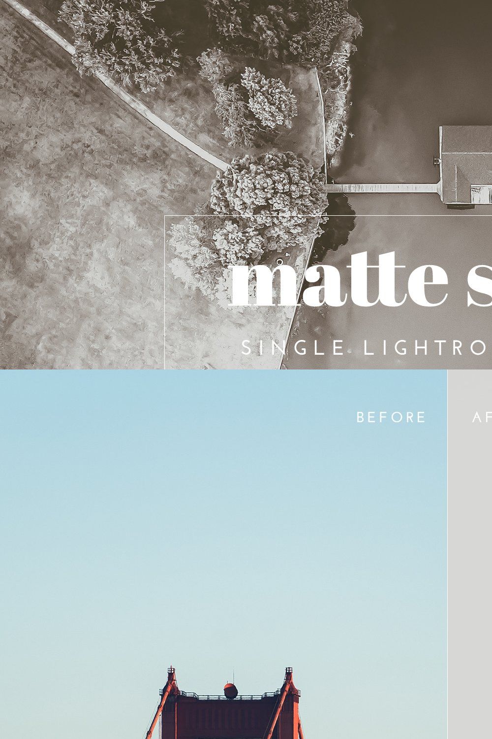 Matte Sepia - Lightroom Preset pinterest preview image.