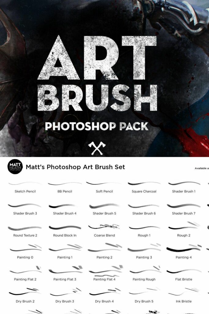 Matt's Art Brush Set MasterBundles