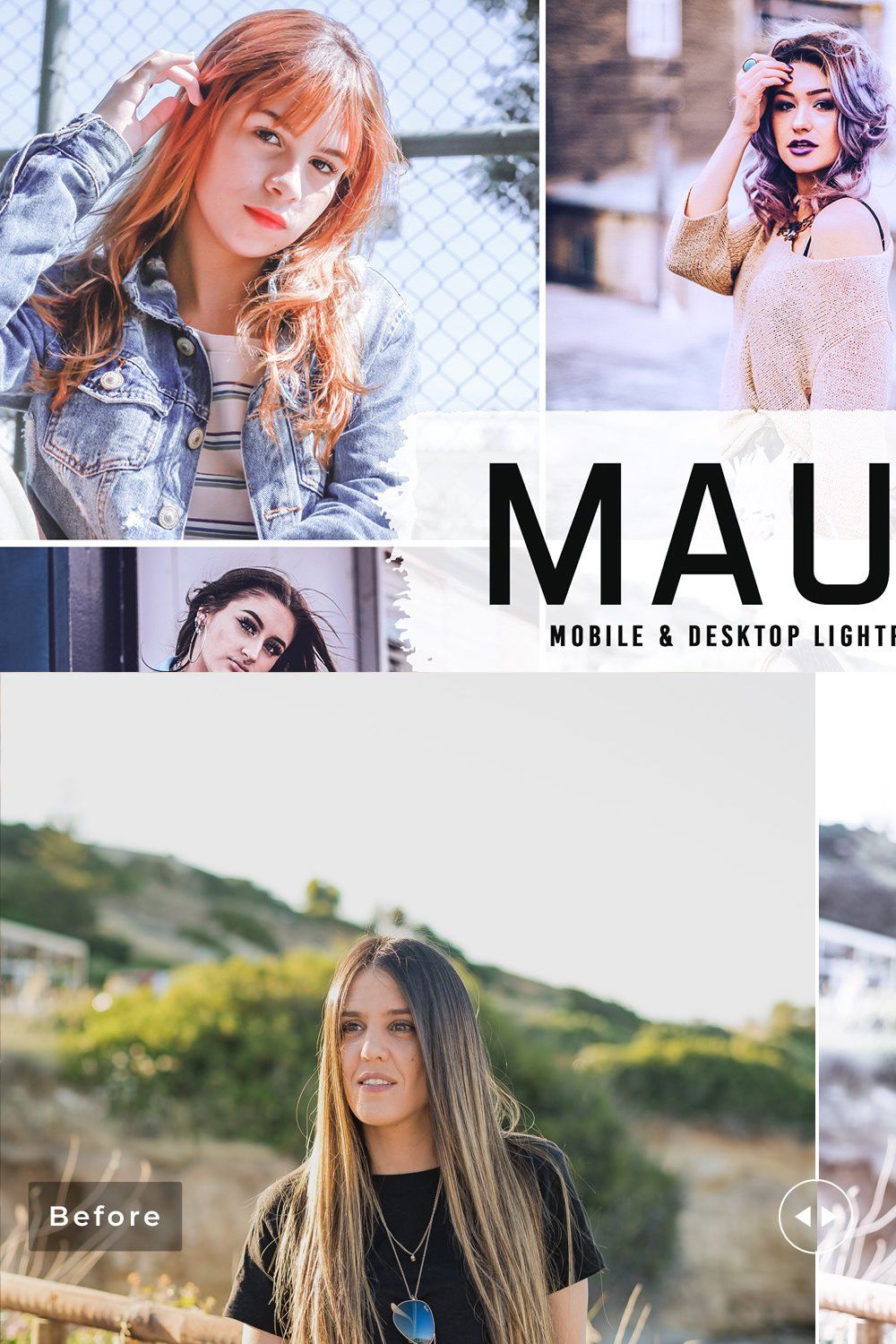 Mauve Pro Lightroom Presets pinterest preview image.