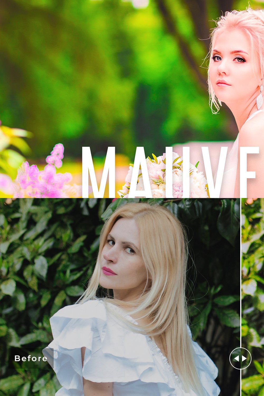 Mauvelous Pro Lightroom Presets pinterest preview image.