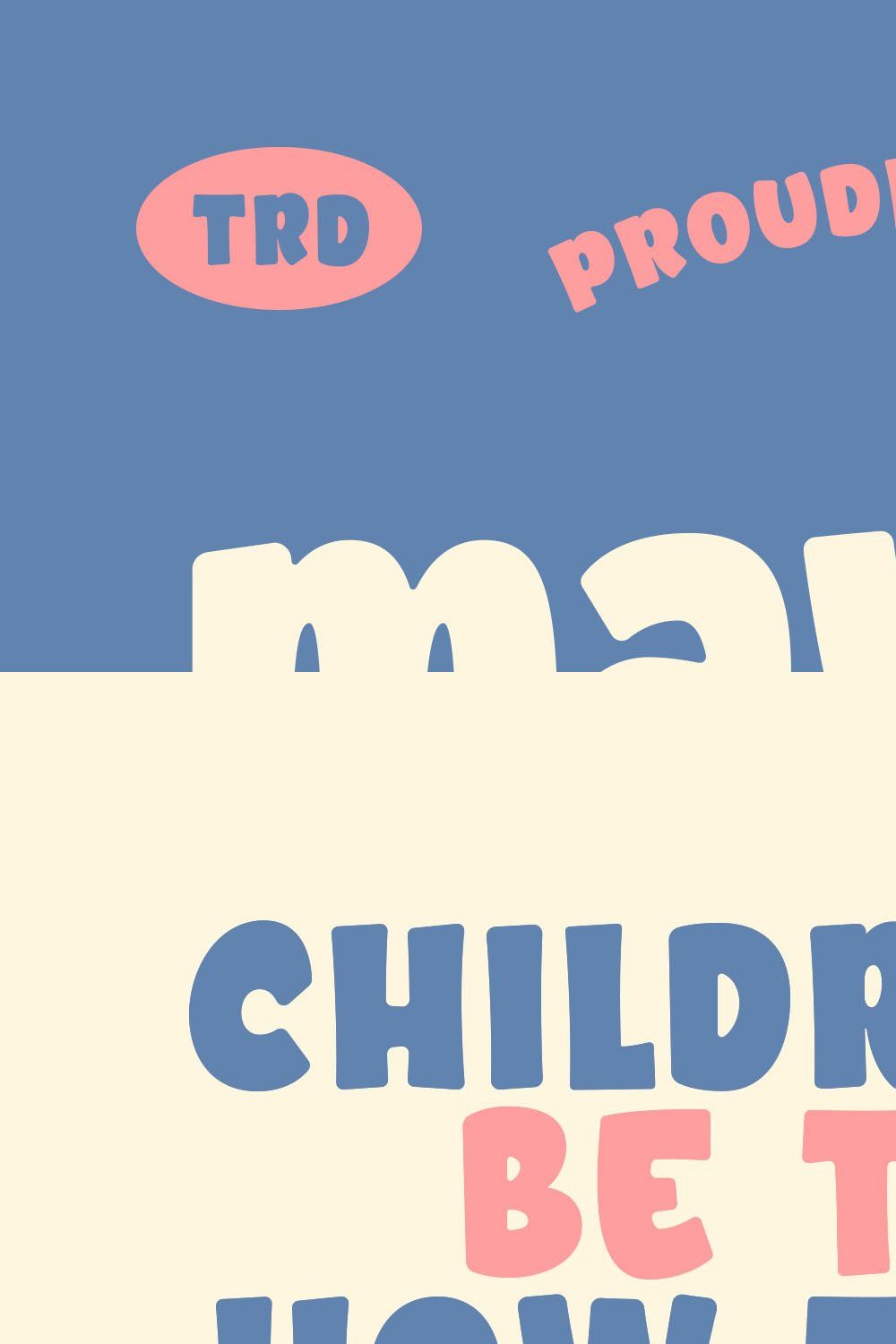 Maverlo a Bold Rounded Sans Font pinterest preview image.