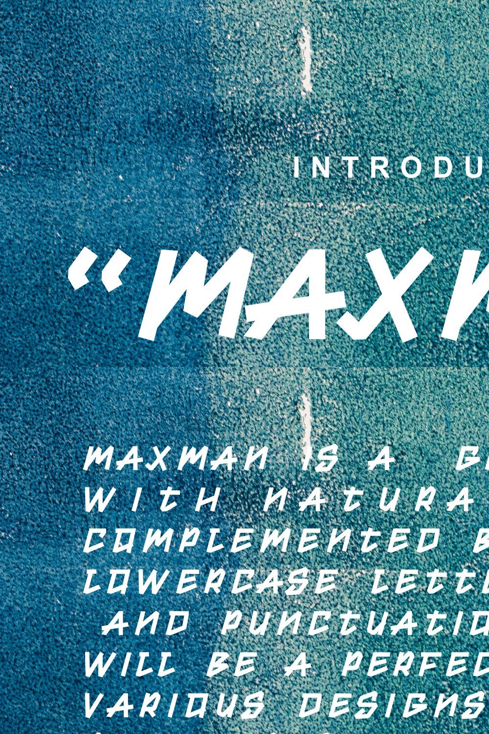 MaxMan Grafitti Font pinterest preview image.