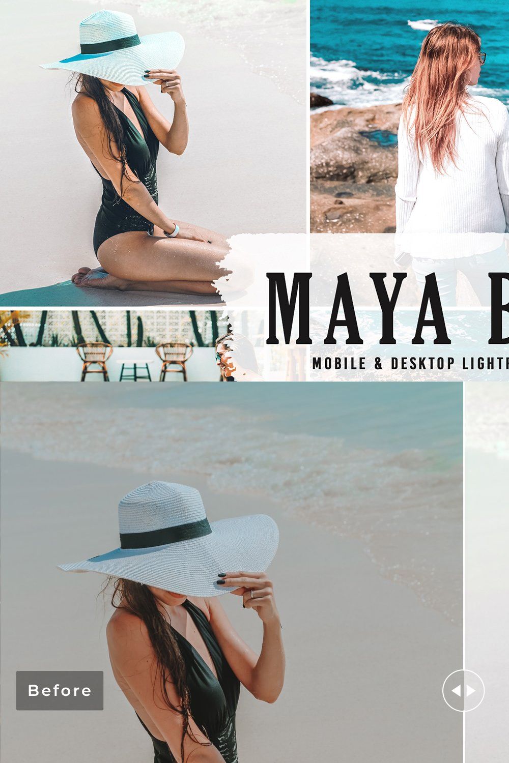 Maya Blue Pro Lightroom Presets pinterest preview image.