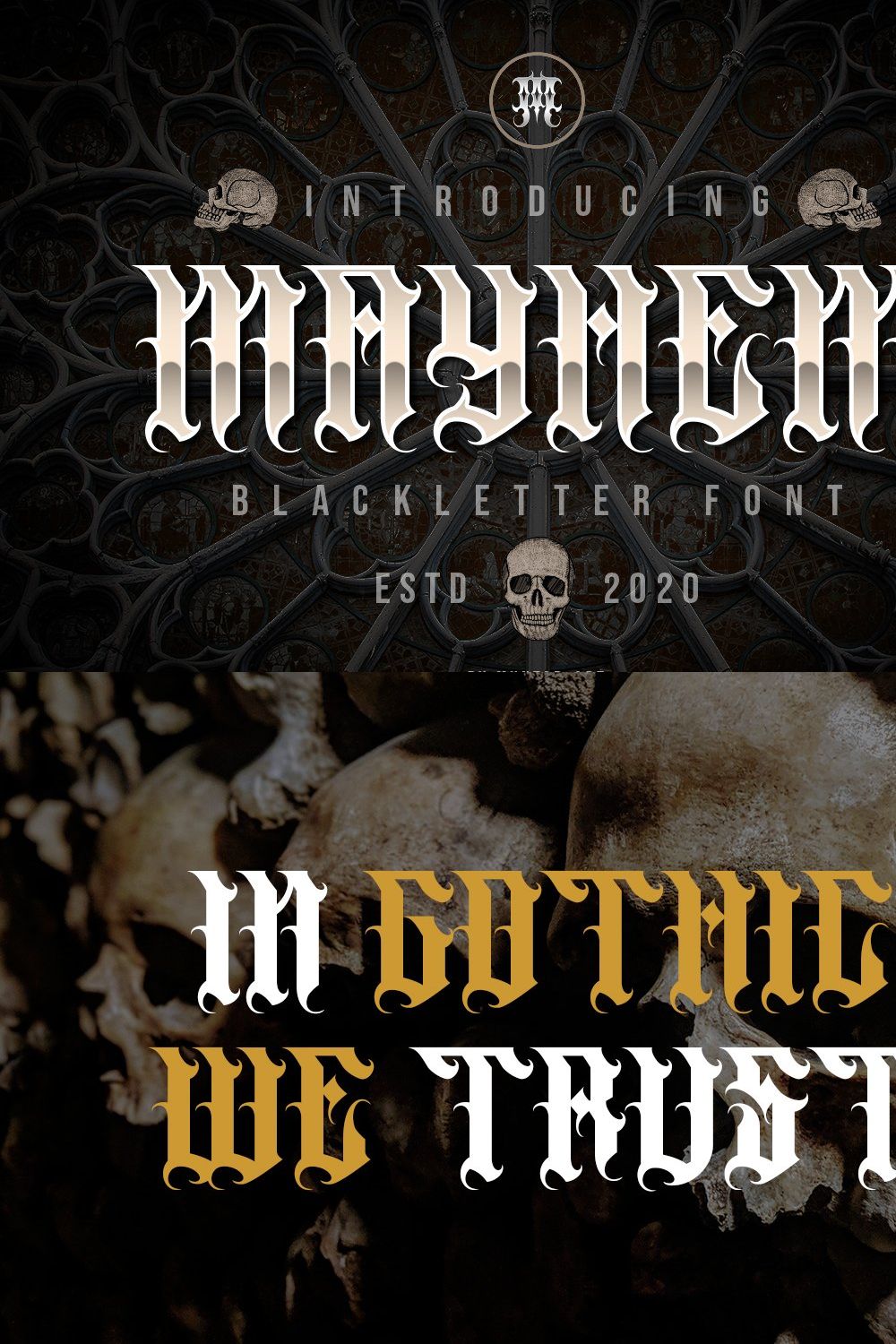 Mayhem pinterest preview image.