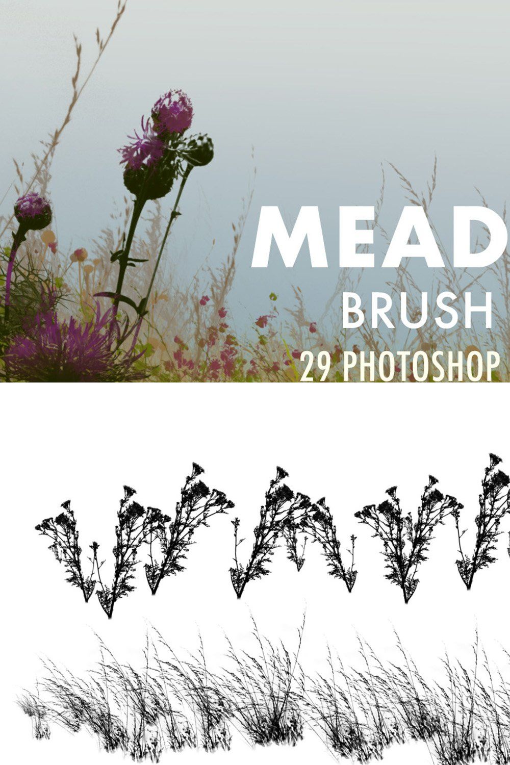 Meadow Brush Set pinterest preview image.