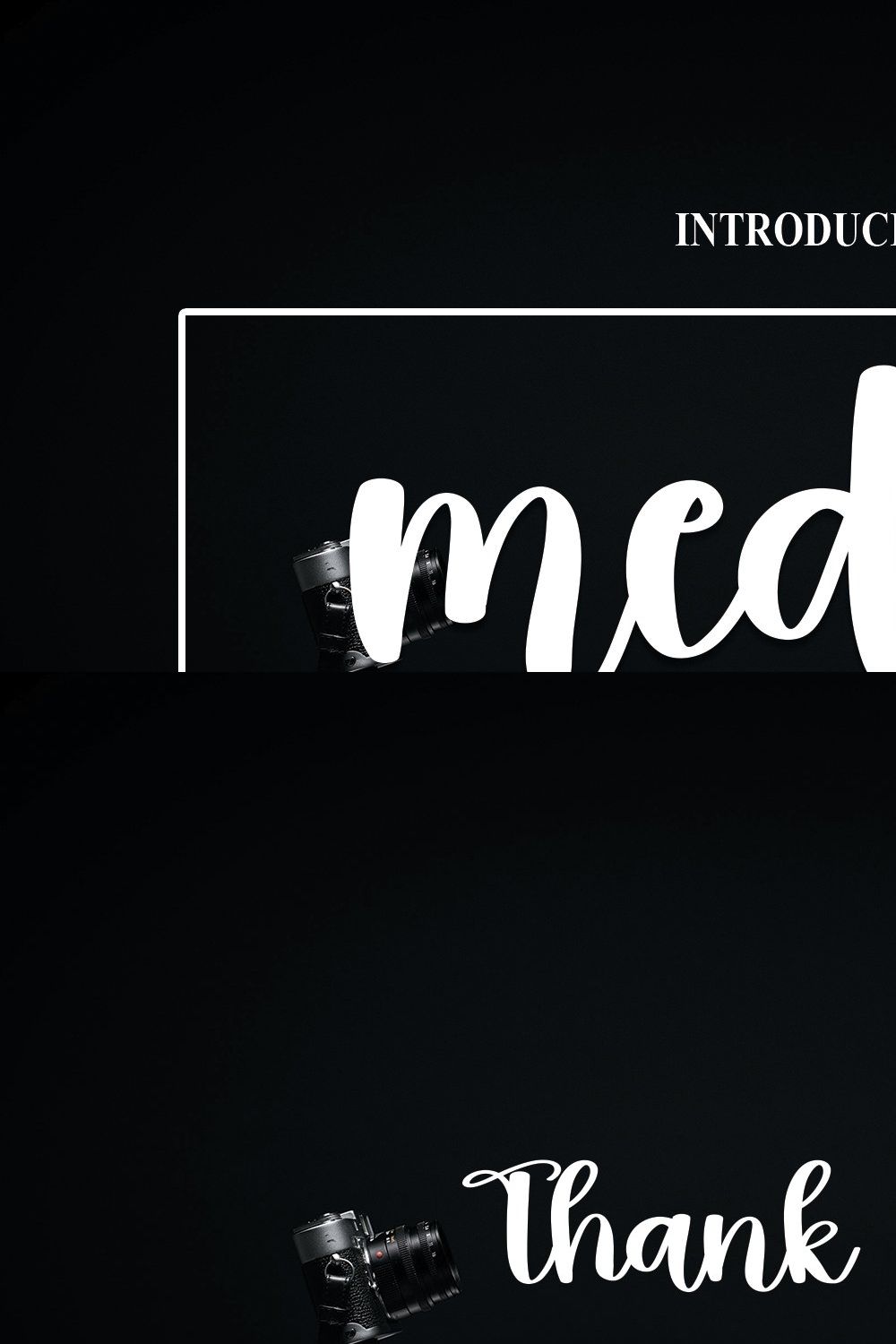 media | Script Font pinterest preview image.