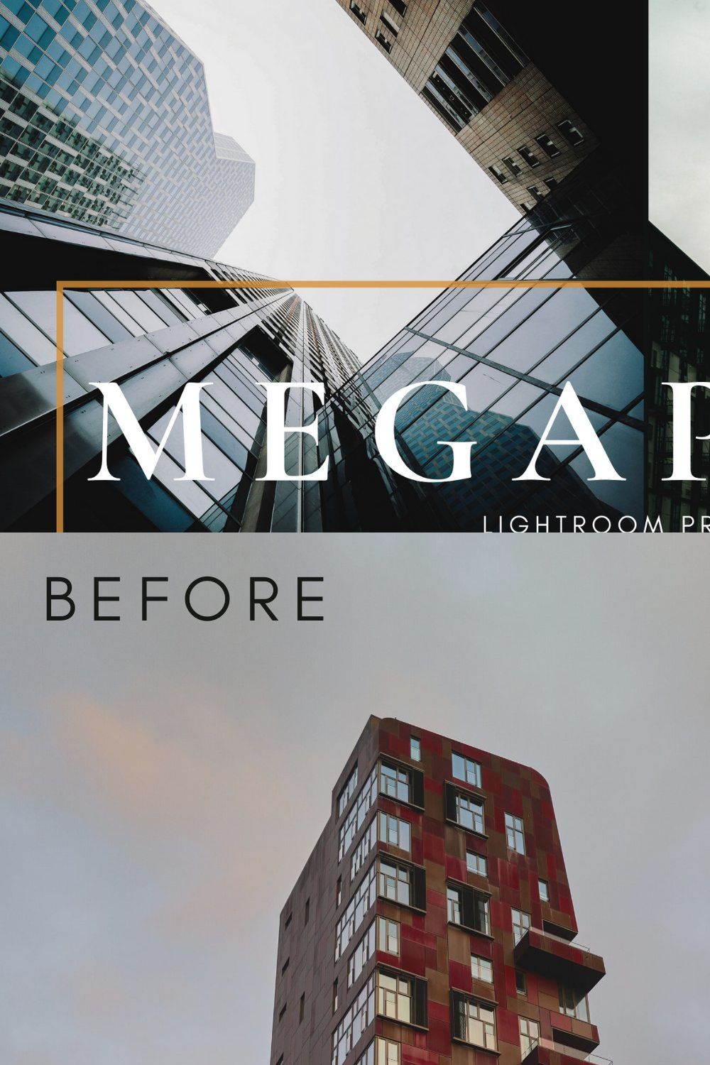 Megapolis Lightroom Presets pinterest preview image.