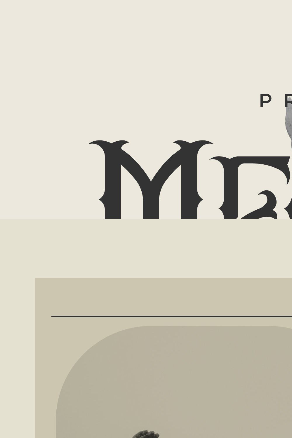 Megistica Dreams Modern Blackletter pinterest preview image.