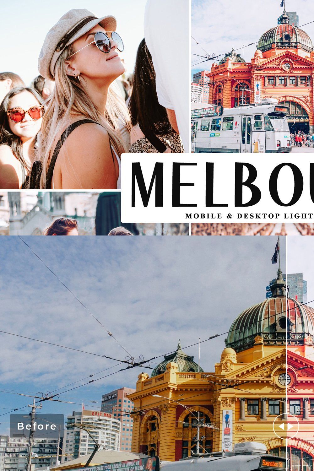 Melbourne Lightroom Presets Pack pinterest preview image.