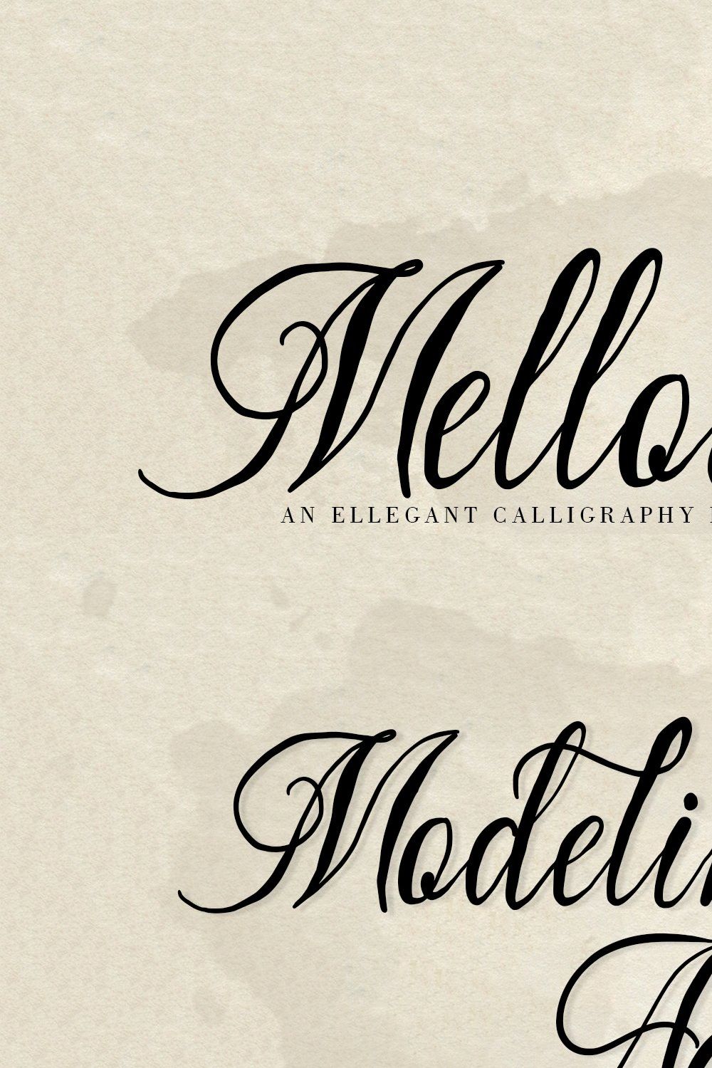Mellowdy | A Calligraphy Script Font pinterest preview image.