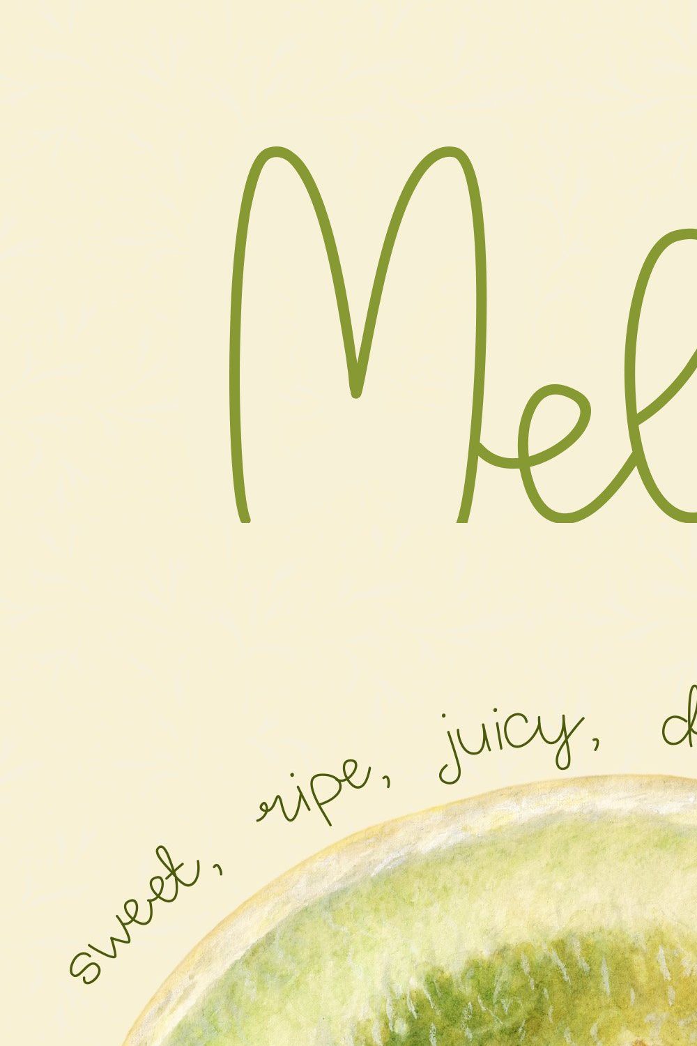 Melon - Fun Display Font pinterest preview image.