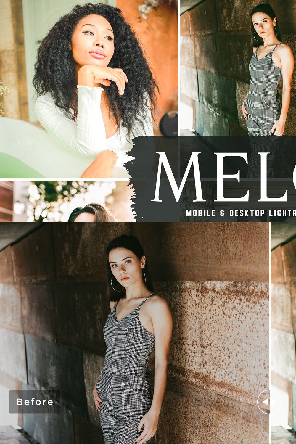 Melon Pro Lightroom Presets pinterest preview image.