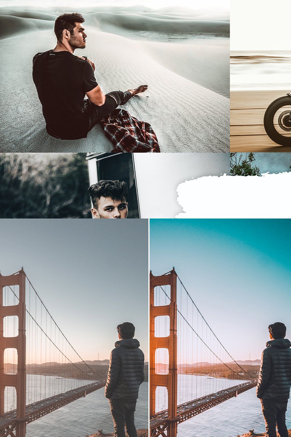 Mens Lifestyle Lightroom Presets pinterest preview image.