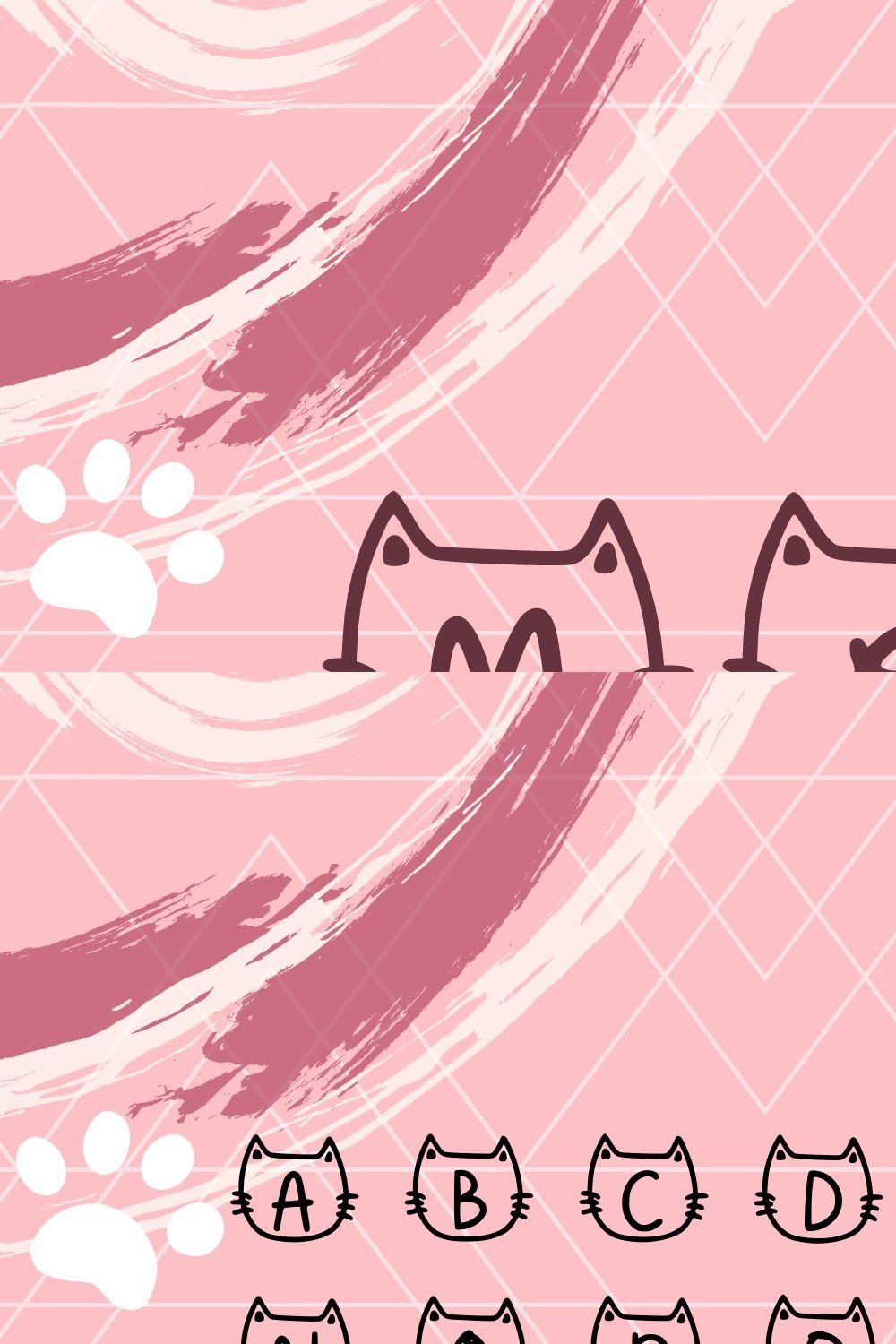 Meows Nepil Font pinterest preview image.