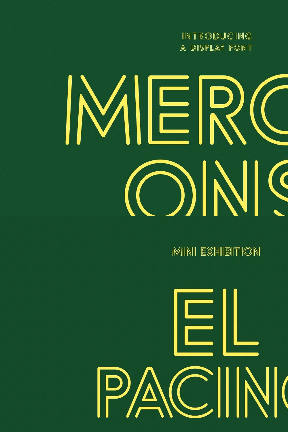 Merchons Sans Display Font pinterest preview image.