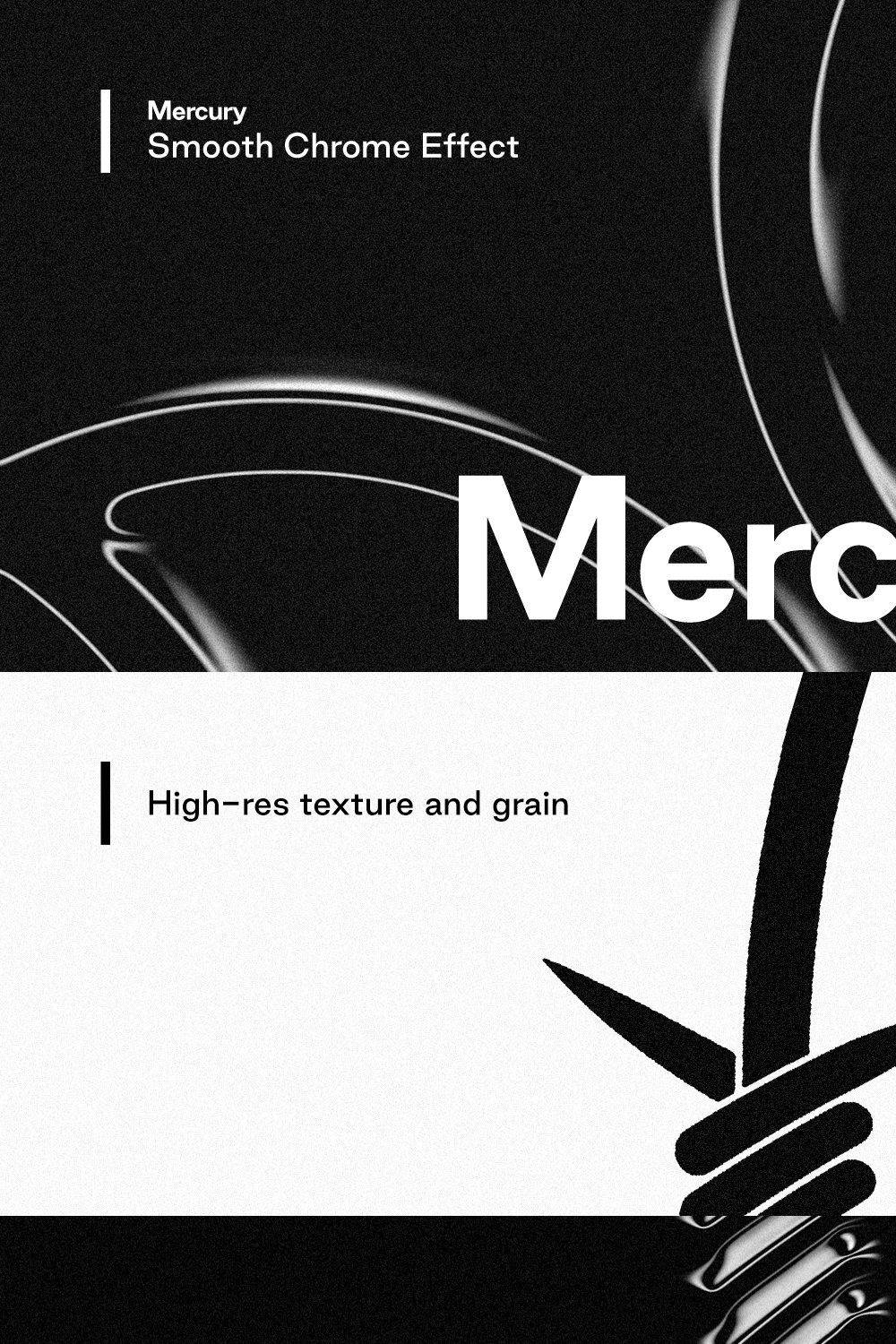 Mercury - Smooth Chrome Effect pinterest preview image.