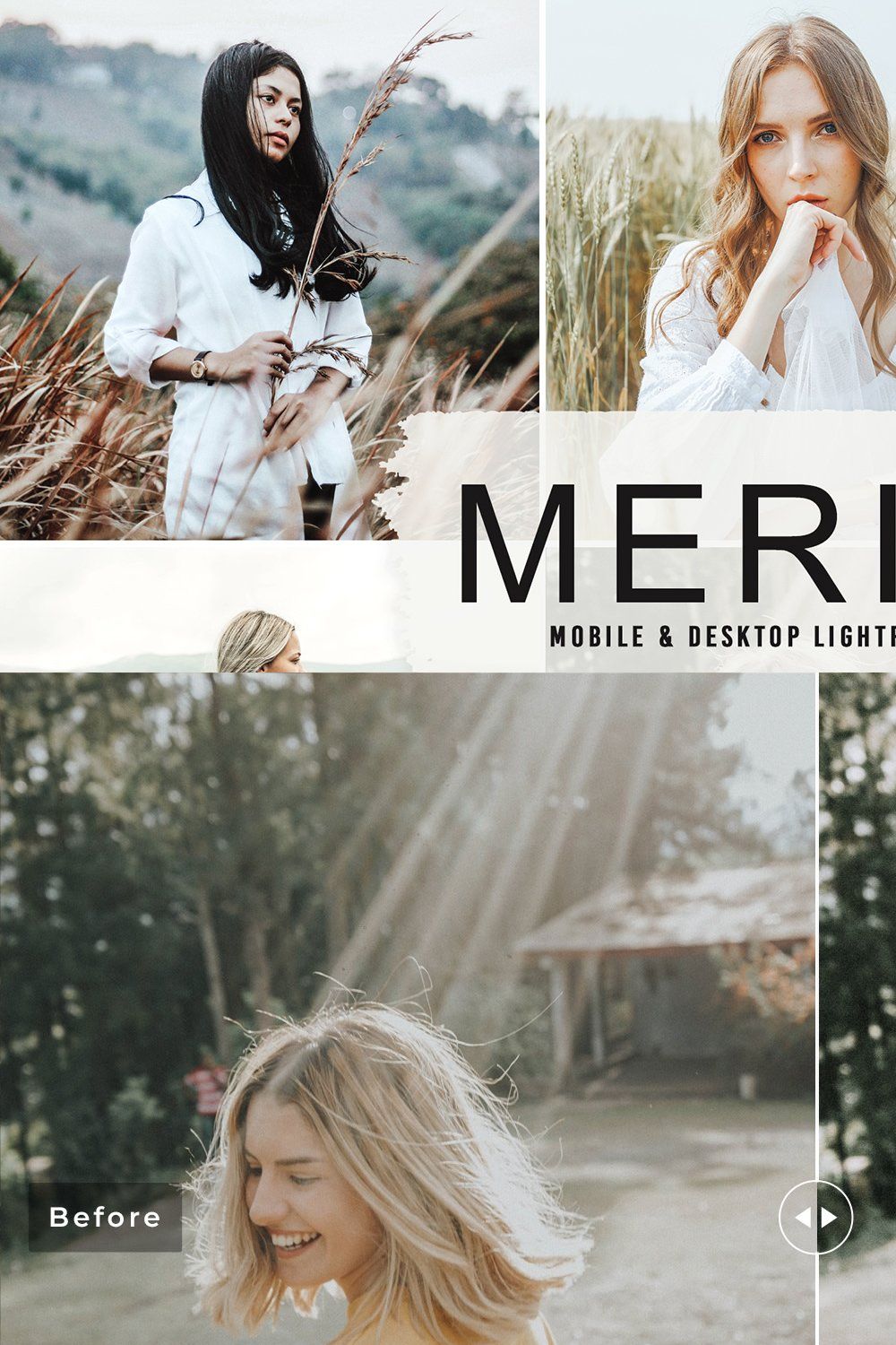 Merino Pro Lightroom Presets pinterest preview image.